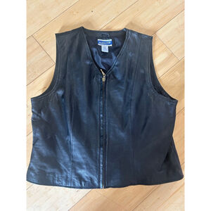 Pendleton leather vest size large